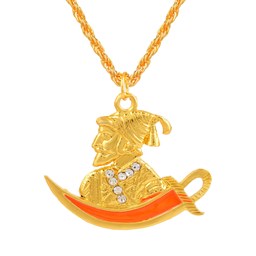 Picture of Shivray Golden Locket with Sword - Beautiful Pride and Honour Symbol